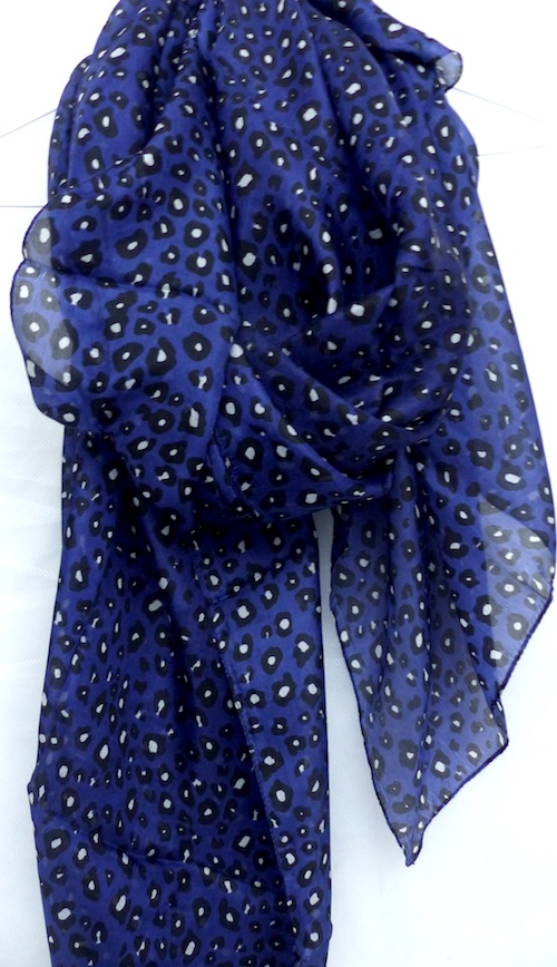 Leopard silkescarf XL