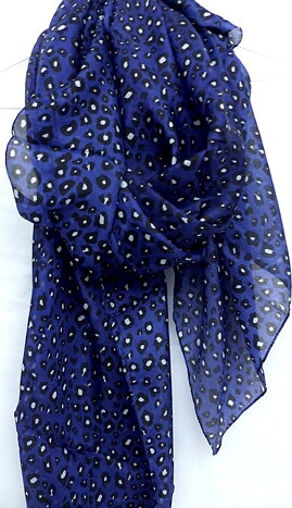 Leopard silkescarf XL