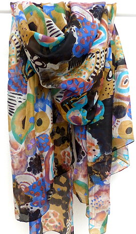 Raana silkescarf XL
