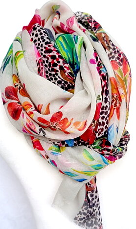 Belize multimönstad ullscarf 