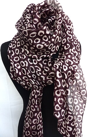 Leonore snygg silkescarf XL