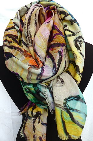Louisiana scarf i silke&bomull