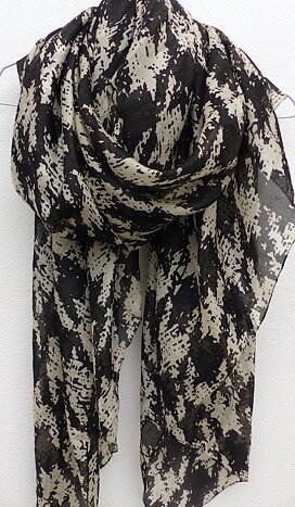 Pepita silkescarf XL