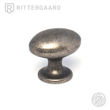 Knopp Fridhem Oval 38 - Antik Tenn