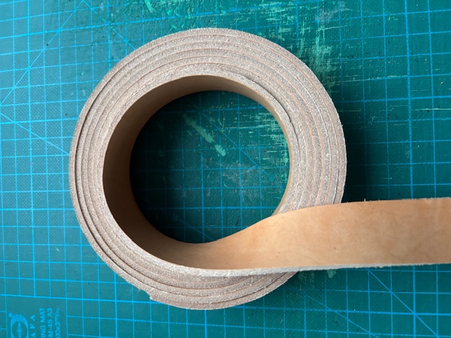 DIY - Läderrem natur 25 mm