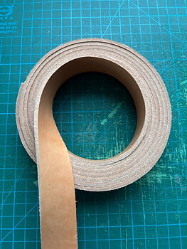 DIY - Läderrem natur 25 mm