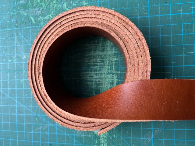 DIY - Läderrem cognacfärg 25 mm