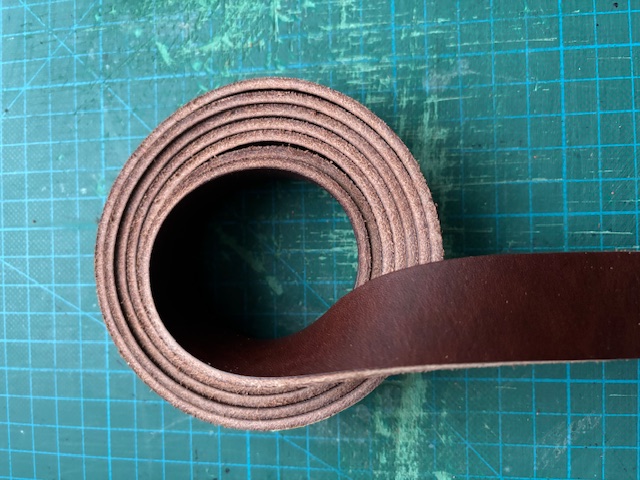 DIY - Läderrem cognacfärg 25 mm