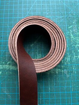 DIY - Läderrem cognacfärg 25 mm
