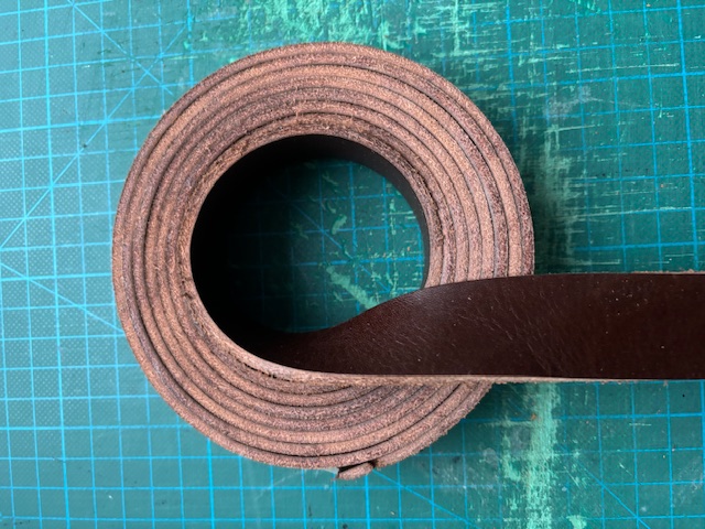 DIY - Läderrem choklad färg 25 mm