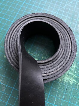 DIY - Läderrem svart 25 mm