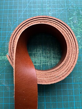 DIY - Läderrem cognacfärg 30 mm