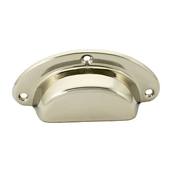 Skålhandtag Victoria 82 - Blank nickel