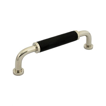 Handtag Edvin 96 - Svart/Blank nickel