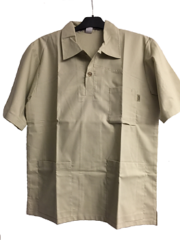  Skjortblus, khaki, storlek S