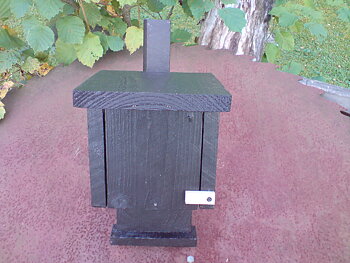 Fladdermusholk målad