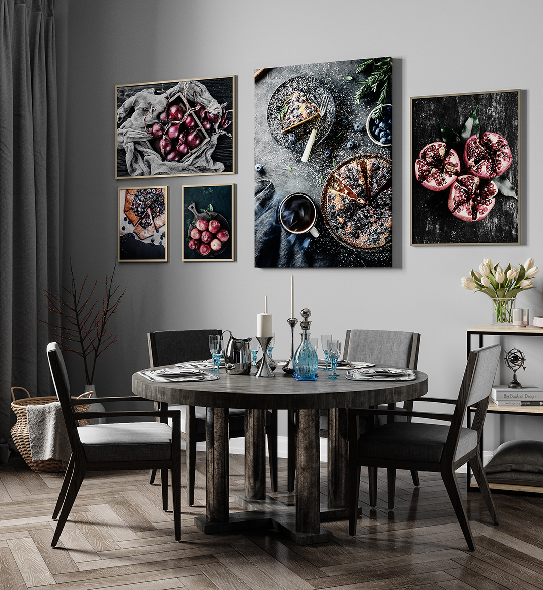 Gallery Wall Kitchen Posters Kitchen Gallery Wall Canvasbutikcom