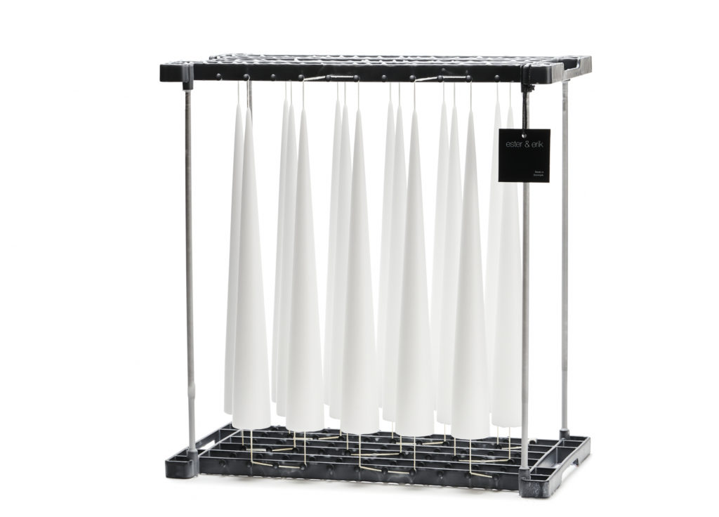 Ester & Erik konljus 37 cm pure white THIRA