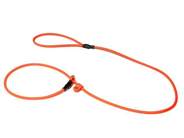 Mystique Biothane retrieverkoppel, Neonorange 150cm 6mm