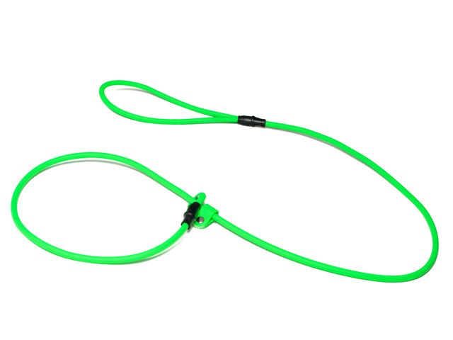 Mystique Biothane retrieverkoppel, Neongrön 150cm 6mm