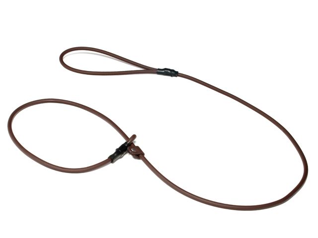 Mystique Biothane retrieverkoppel, Brun 150cm 6mm