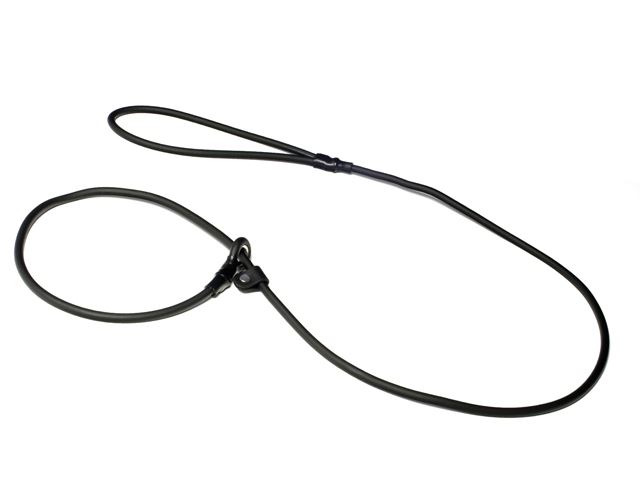 Mystique Biothane retrieverkoppel, Svart 150cm 6mm