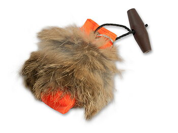 Nyckelring, Orange med päls
