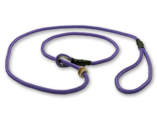 Mystique® Retrieverkoppel med hornstopper,  150cm Lila 8mm