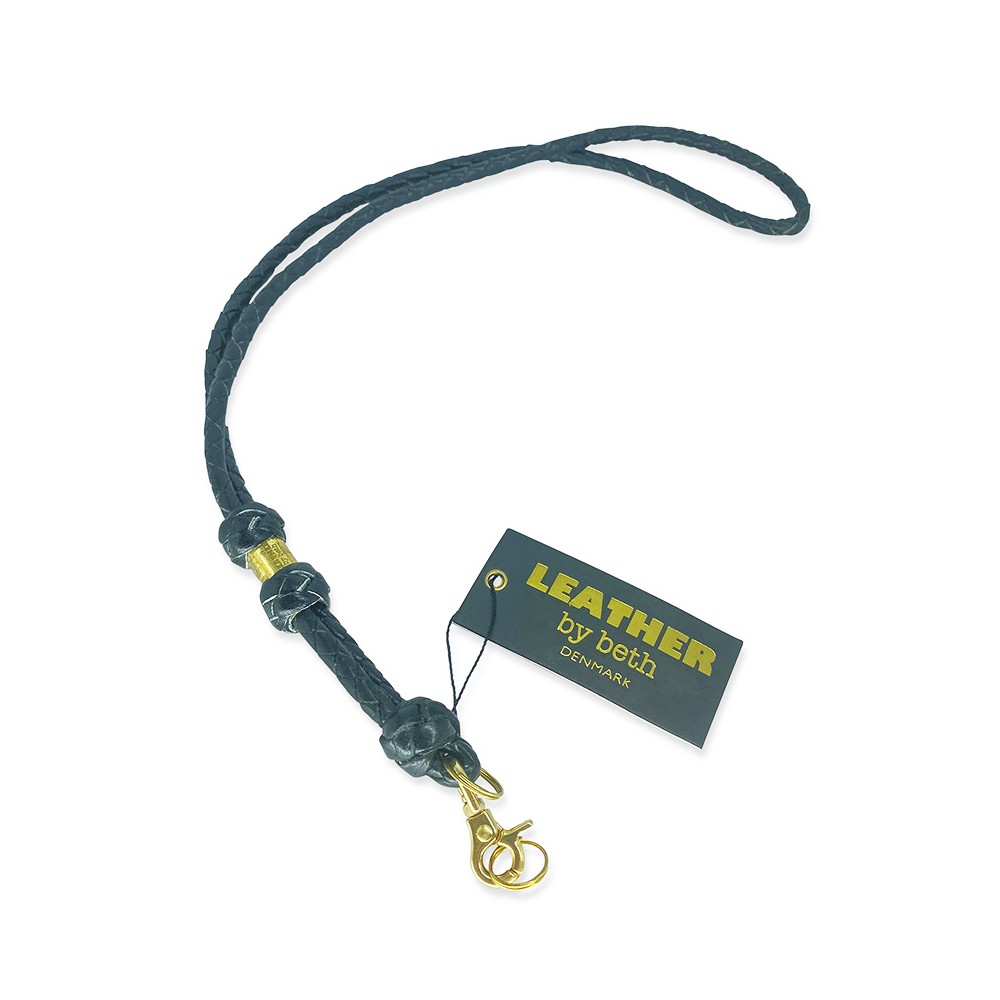 Leather by Beth pipband i veg.garvat buffelskinn, Svart
