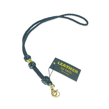 Leather by Beth pipband i veg.garvat buffelskinn, Svart