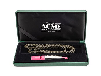 ACME whistle 211½ Sterling Silver "sleeve" Pink - used for spaniel/retriever training and hunting