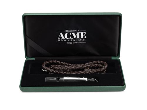 ACME visselpipa 210½ Sterling Silver "sleeve" Svart - används till spaniel/retrieverträning och jakt
