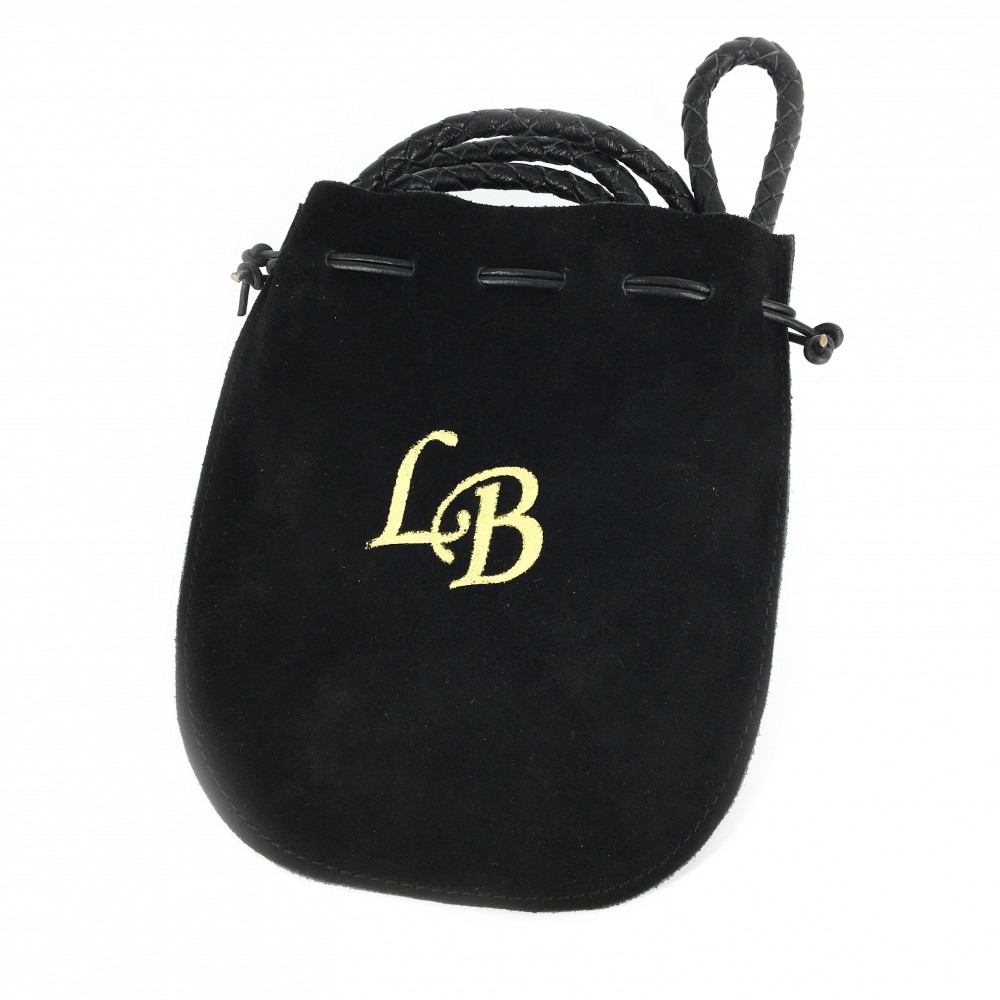 Leather by Beth Retrieverkoppel i veg.garvat buffelskinn, Svart - 3