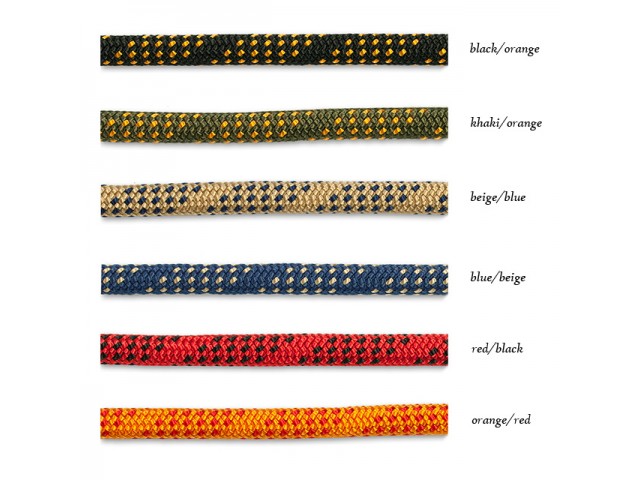 Mystique® Retrieverkoppel med hornstopper,  150 cm Vinröd 6mm - 3