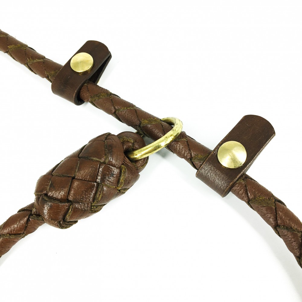 Leather by Beth Retrieverkoppel i veg.garvat buffelskinn, Cognac - 2