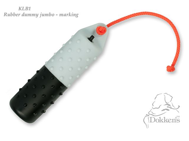 Dokken´s dummy i gummi, Svart/vit Stor