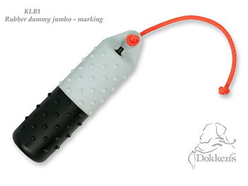 Dokken´s dummy i gummi, Svart/vit Stor