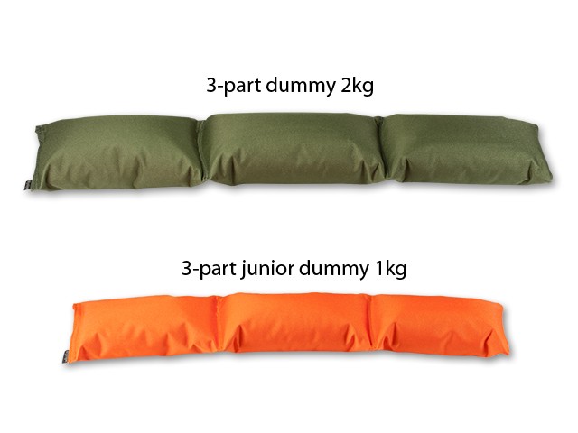 Dummy 3-delad junior, orange med päls, 1kg - 2