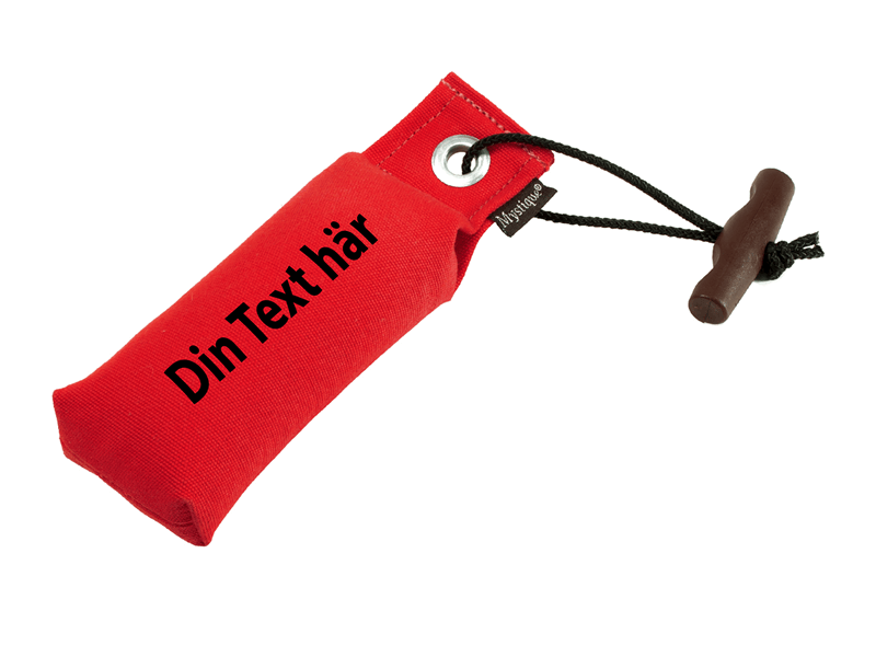Dummy 150g med namn, Röd