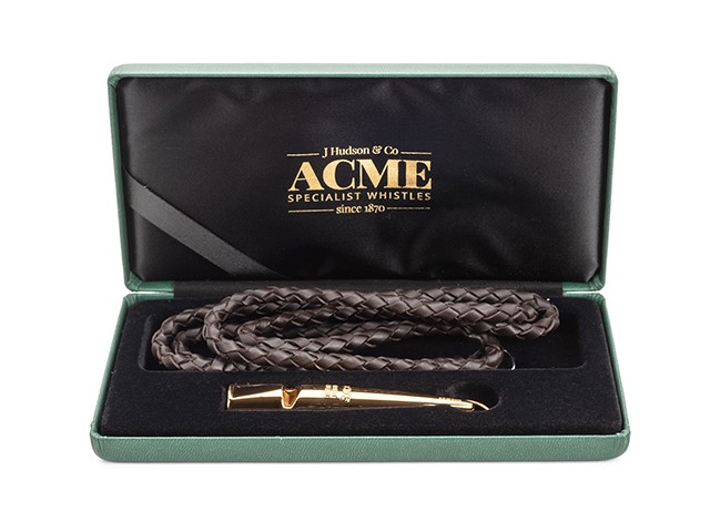 ACME Whistle 211½ Sterling Silver and 18k Gold Plated - used for spaniel/retriever training and hunting