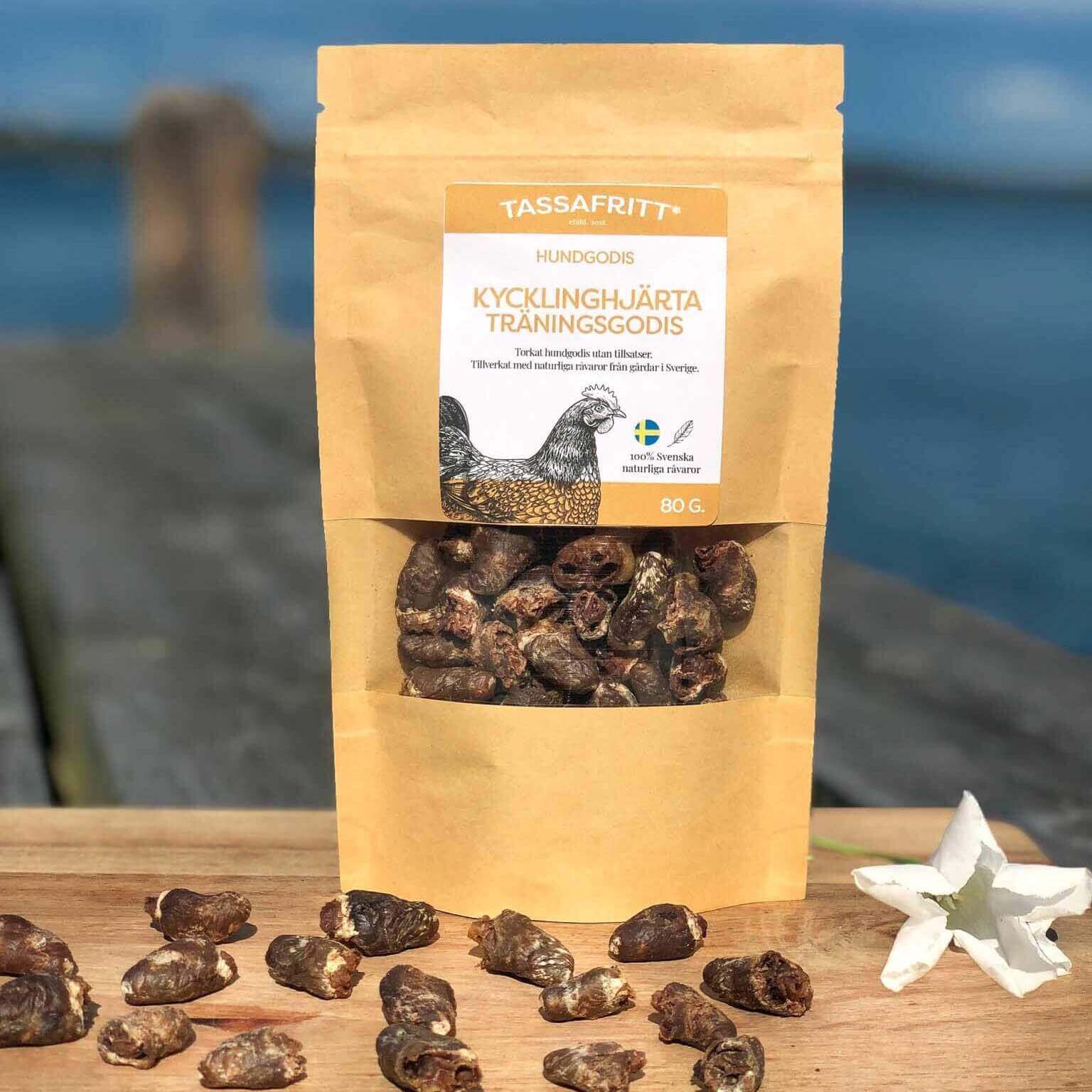 Svenskt hundgodis promenad & träning, oxnjure 80g