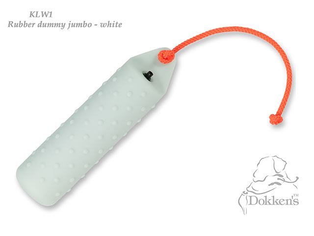 Dokken´s dummy i gummi, Vit Stor