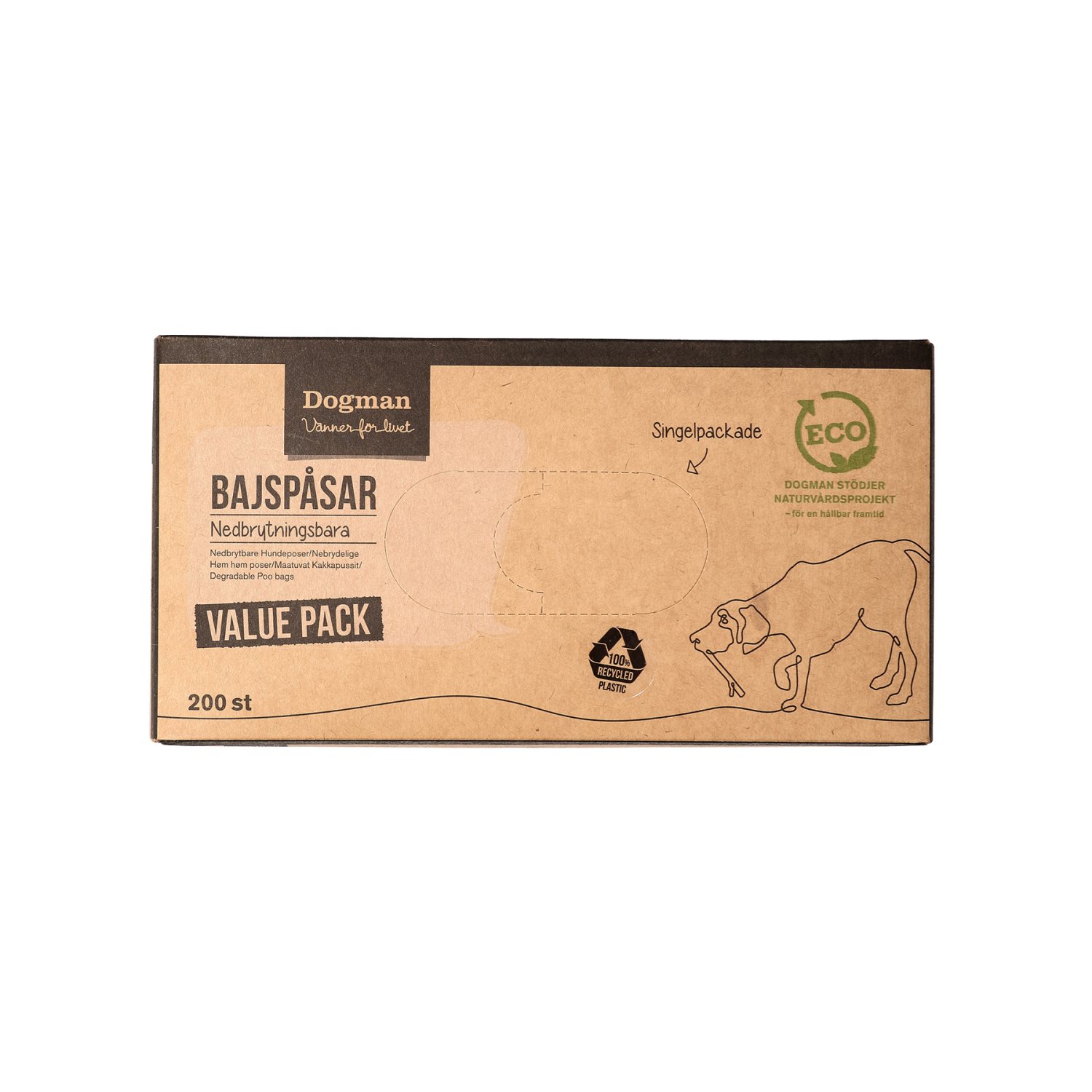 Bajspåsar Nedbrytbara BIO 200p