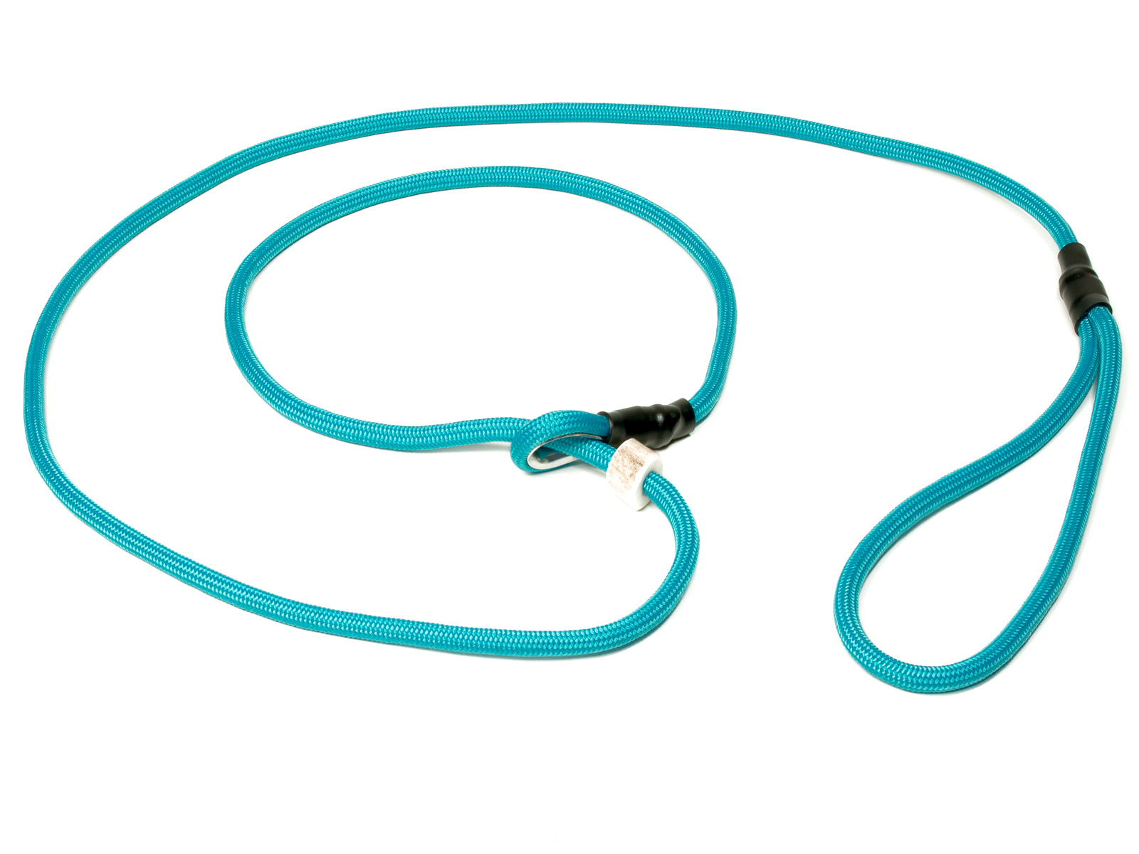 Mystique® Retrieverkoppel med hornstopper,  150cm turkos 6mm