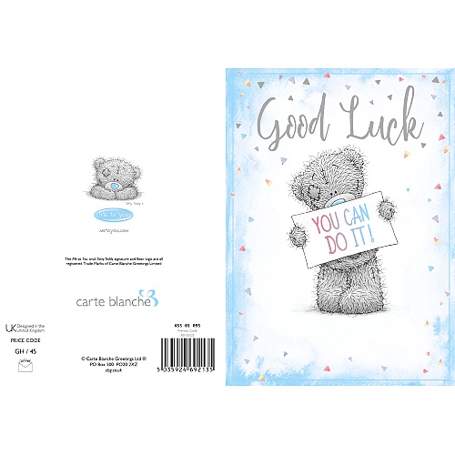 Dubbelvikt kort - Good Luck -  Me to you - 3