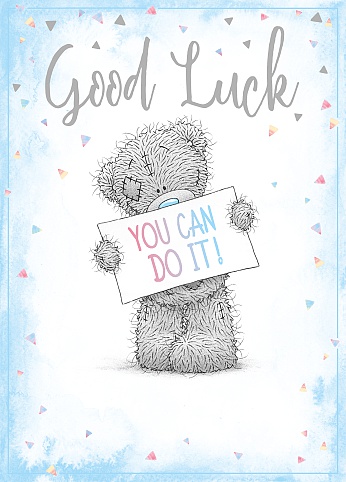Dubbelvikt kort - Good Luck -  Me to you