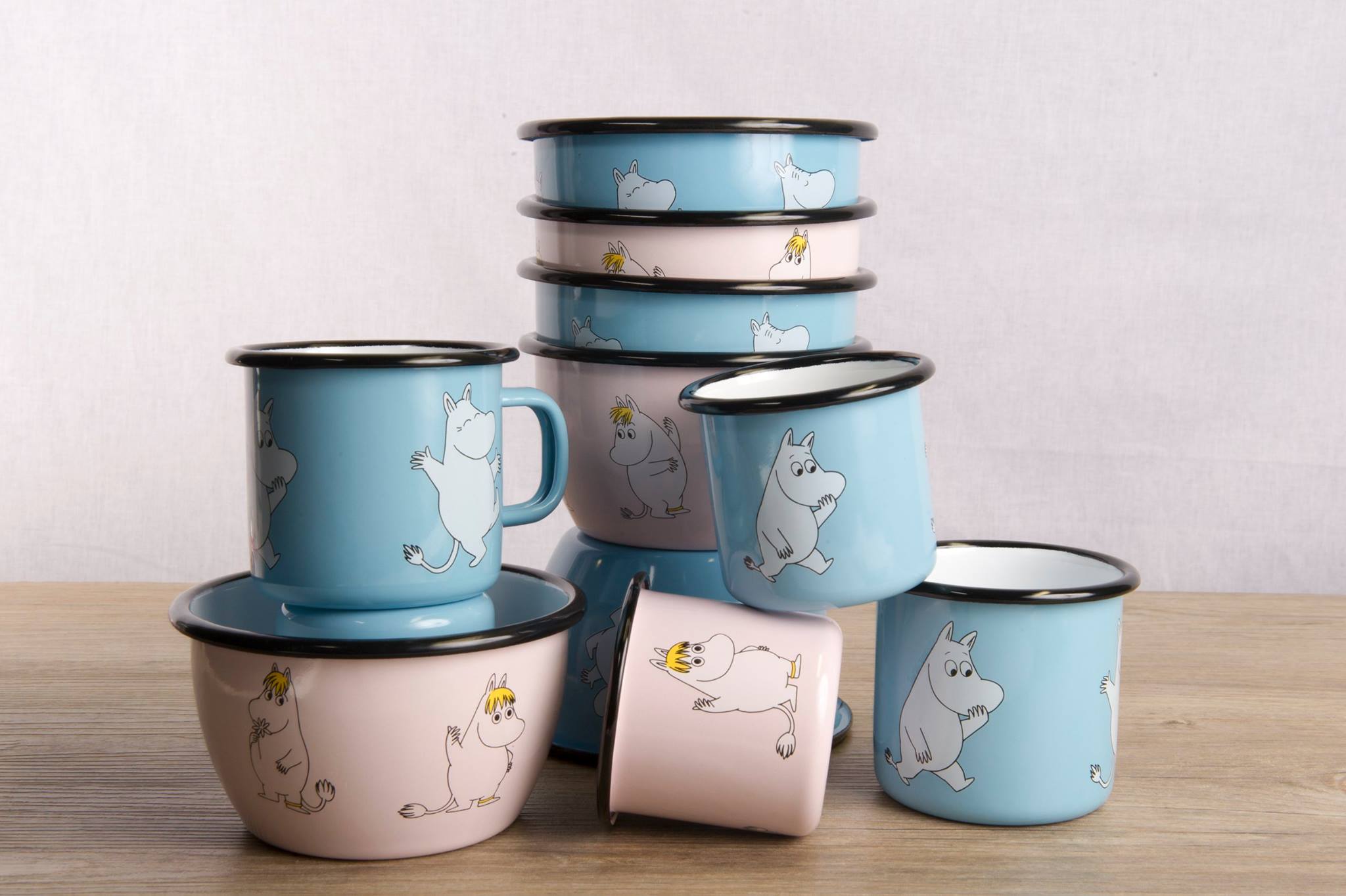 Moomin Enamel Bowl, 6 dl - Retro - Moomintroll - 4