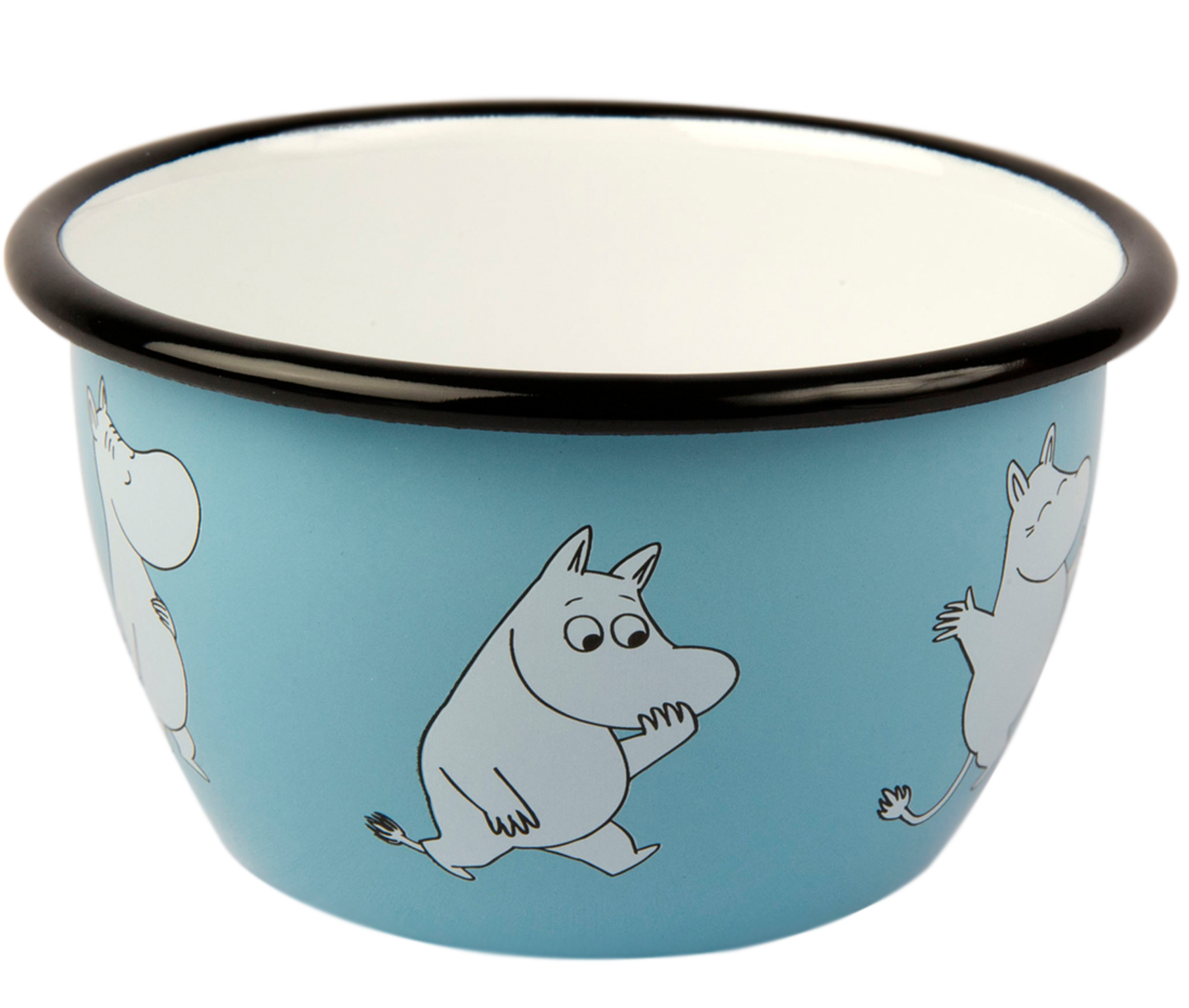 Moomin Enamel Bowl, 6 dl - Retro - Moomintroll - 2