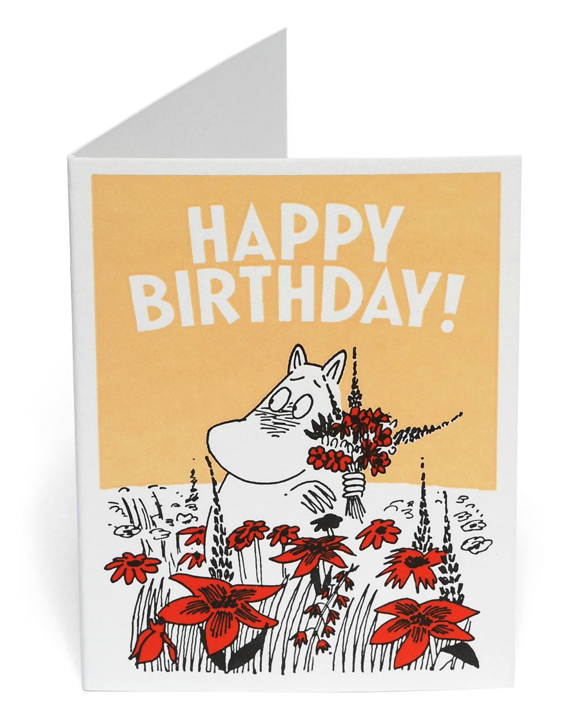 Double Moomin Postcard - Happy Birthday