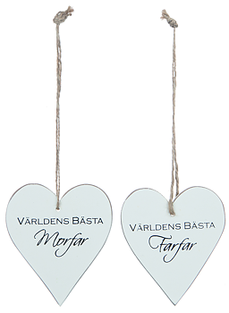 Trähjärta - Världens bästa Morfar/Farfar